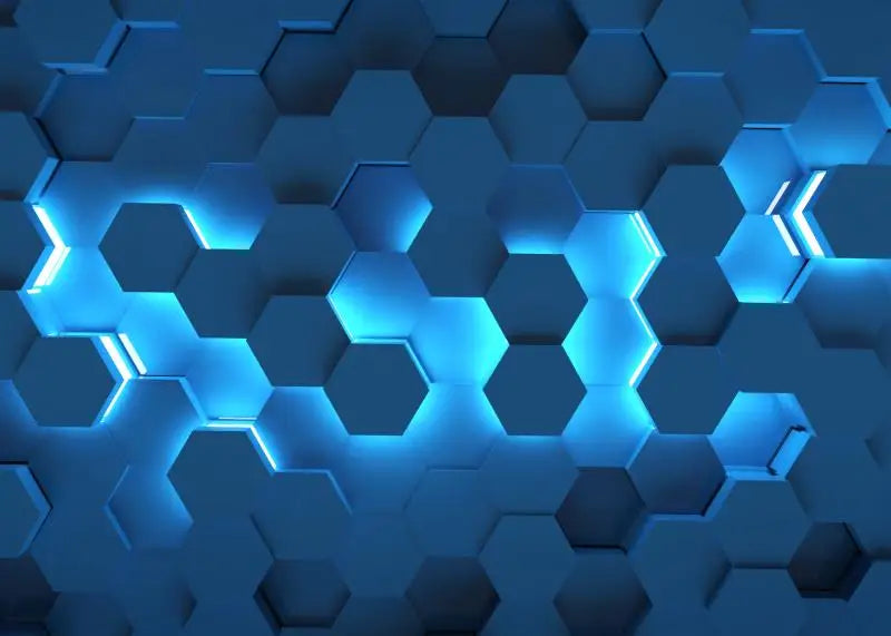 Personalizado geométrico hexágono papel de parede mural moderno e minimalista abstrato geométrico linhas douradas retro fundo 3d ktv