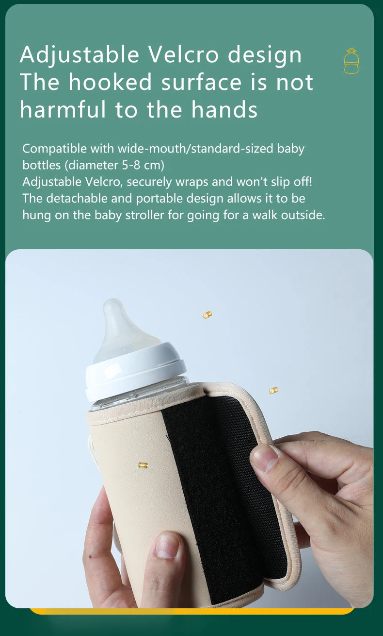 Aquecedor de garrafa de enfermagem do bebê aquecedor de leite do bebê, aquecedor de garrafa portátil usb para carro, acessórios de viagem ao ar livre portátil