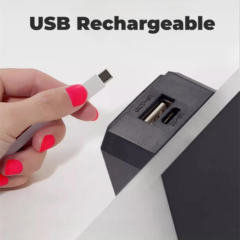 Interruptor do sensor de toque conduziu a lâmpada parede usb recarregável sem fio acrílico escada luz da noite quarto corredor cozinha arandela iluminação