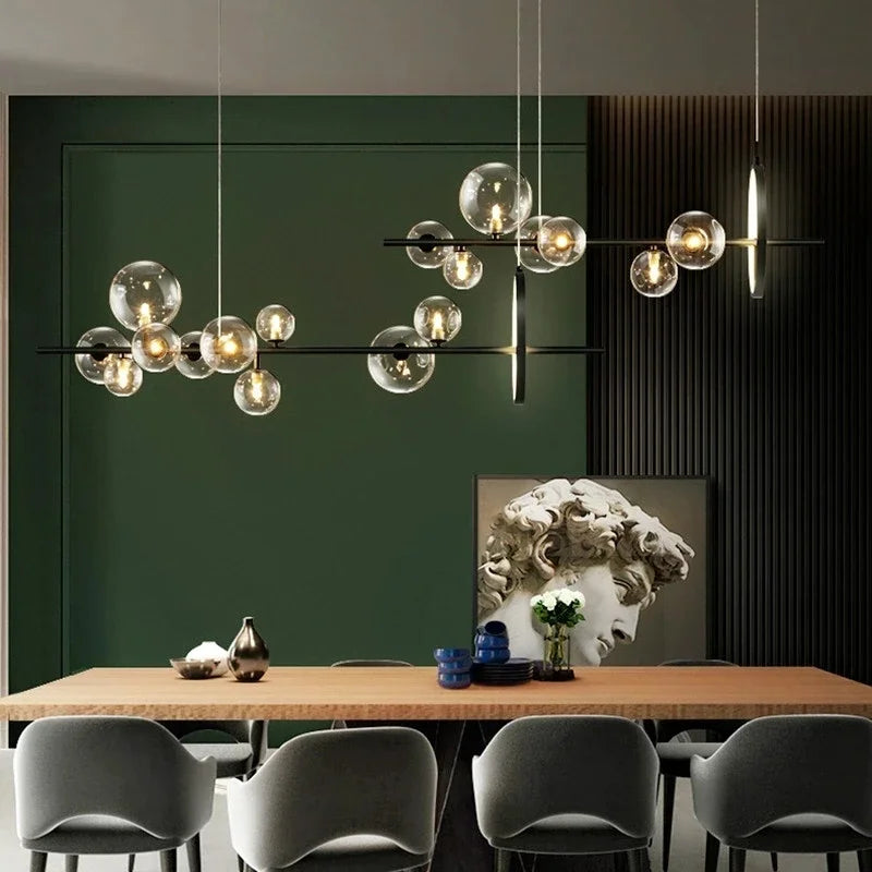 Moderno led pingente de luz nordic preto lustres para sala estar quarto cozinha pendurado lâmpada sala jantar luminárias