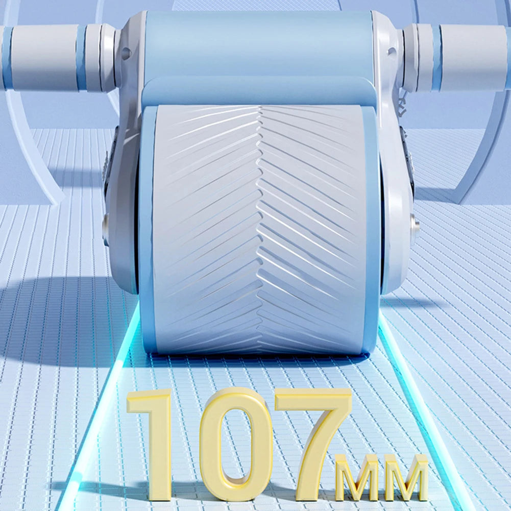 Exercício de roda abdominal para treinamento de musculação, design de roda dupla, roda abdominal Fitness, rebote automático, antiderrapante