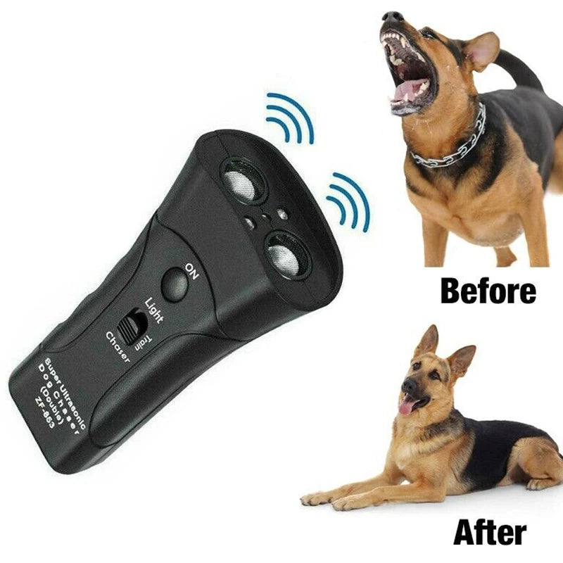 Dispositivo ultrassônico para treinamento de cães, dissuasor eletrônico para cães/dispositivos de controle de latidos, ferramenta de treinamento para parar de latir, repelente sônico para cães