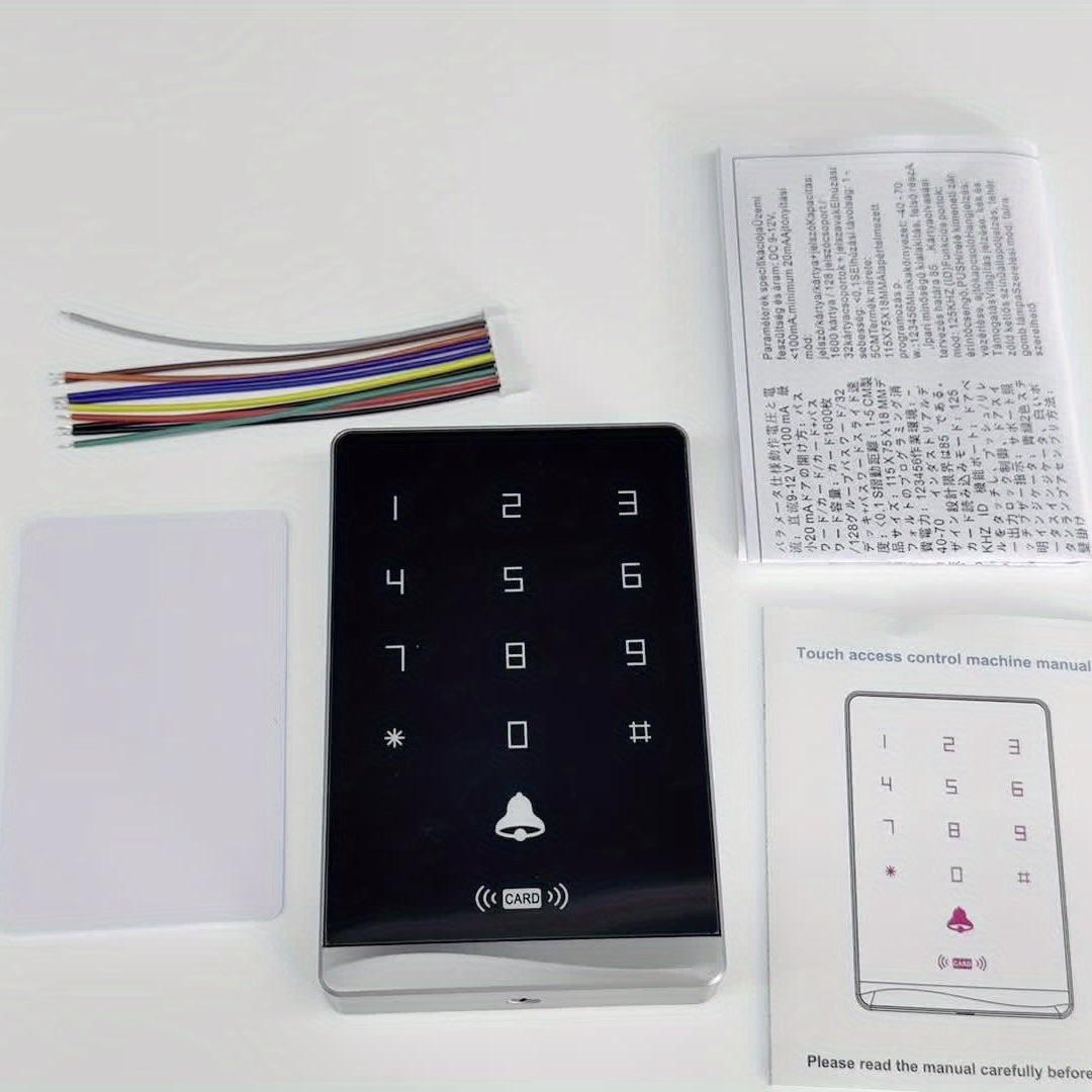 KaisoTech Commercial Door Access Control: 1600 User Swipe/Password Door Lock with ID Card Reader and Doorbell