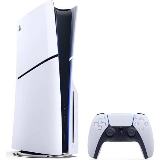 Sony PlayStation 5 Slim Standard Edition Console, Detachable Disk Drive, Support 4K @ 120Hz, x86-64-AMD Ryzen Processor, AMD Radeon RDNA 2 GPU, 16GB RAM, 1TB SSD Storage, INTL Ver, White | CFI-2000