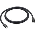 Black braided Apple Thunderbolt 4 USB-C Pro Cable, 1m, with lightning bolt connector logos.