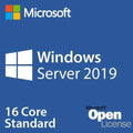 Microsoft WinSvrSTDCore (Windows Server Standard Core) 2019, Single Language, 16-Core NL Open Business License, PC Supported (Windows OS) - 9EM-00652