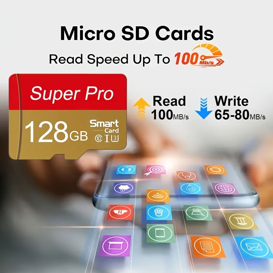 Micro SD Memory Card 128GB TF Flash Card A1 V10 C10 U1 128G for Camera Phone Nintendo Switch Table