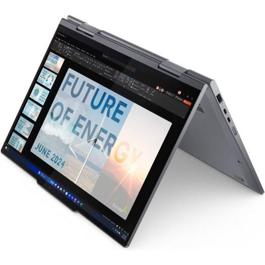 Lenovo ThinkPad X1 2-in-1 Gen 9 Laptop, 14" WUXGA IPS 60Hz Touch Display, Intel Core Ultra 7 155U, 16GB RAM, 1TB SSD, Intel Graphics, English-Arabic Keyboard, Windows 11 Pro, Grey | 21KE000DGR