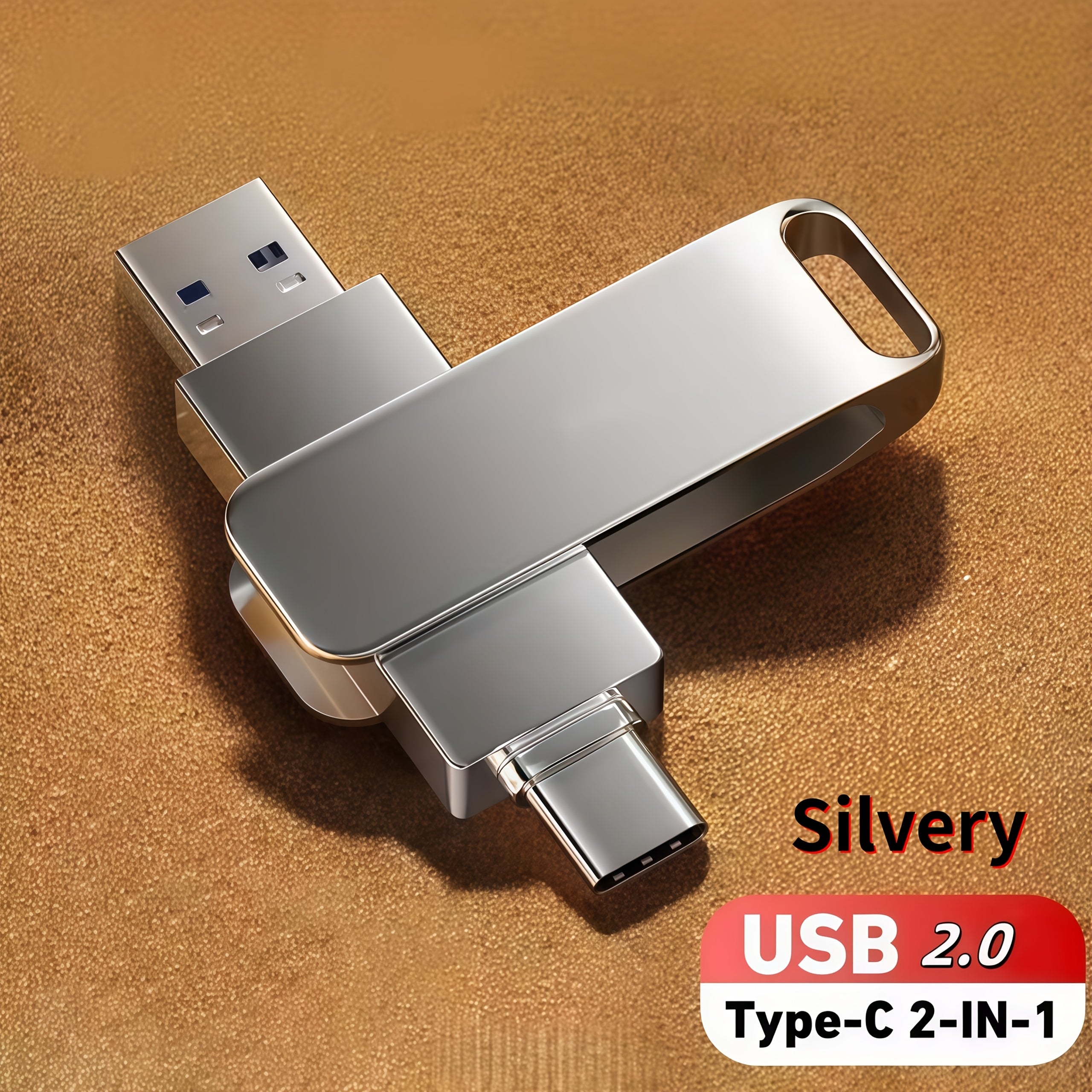 Ultra Fast Dual Interface USB Flash Drive - Type-C&Usb 2.0, Compatible with Mobile Phones And Computers, High-Speed Data Transfer, Lightweight And Portable, Suitable for Business, Office And Entertainment, with Capacities of