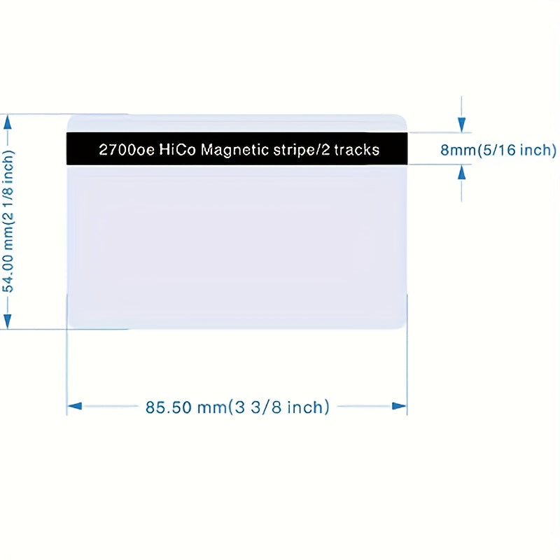 [10pcs SLE4442 Smart Card] 10pcs SLE4442 Chip Cards | Blank Smart Card, PVC Blank Card Contact IC Card With 5/16inch 2 Tracks Hico Magnetic Stripe 2 In 1 Blank PVC IC Smart Card