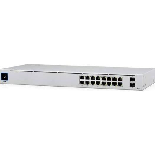 Ubiquiti Networks UniFi USW-16-POE Gen2 Configurable 16-Port Gigabit PoE Ethernet Switch With SFP | USW-16-PoE