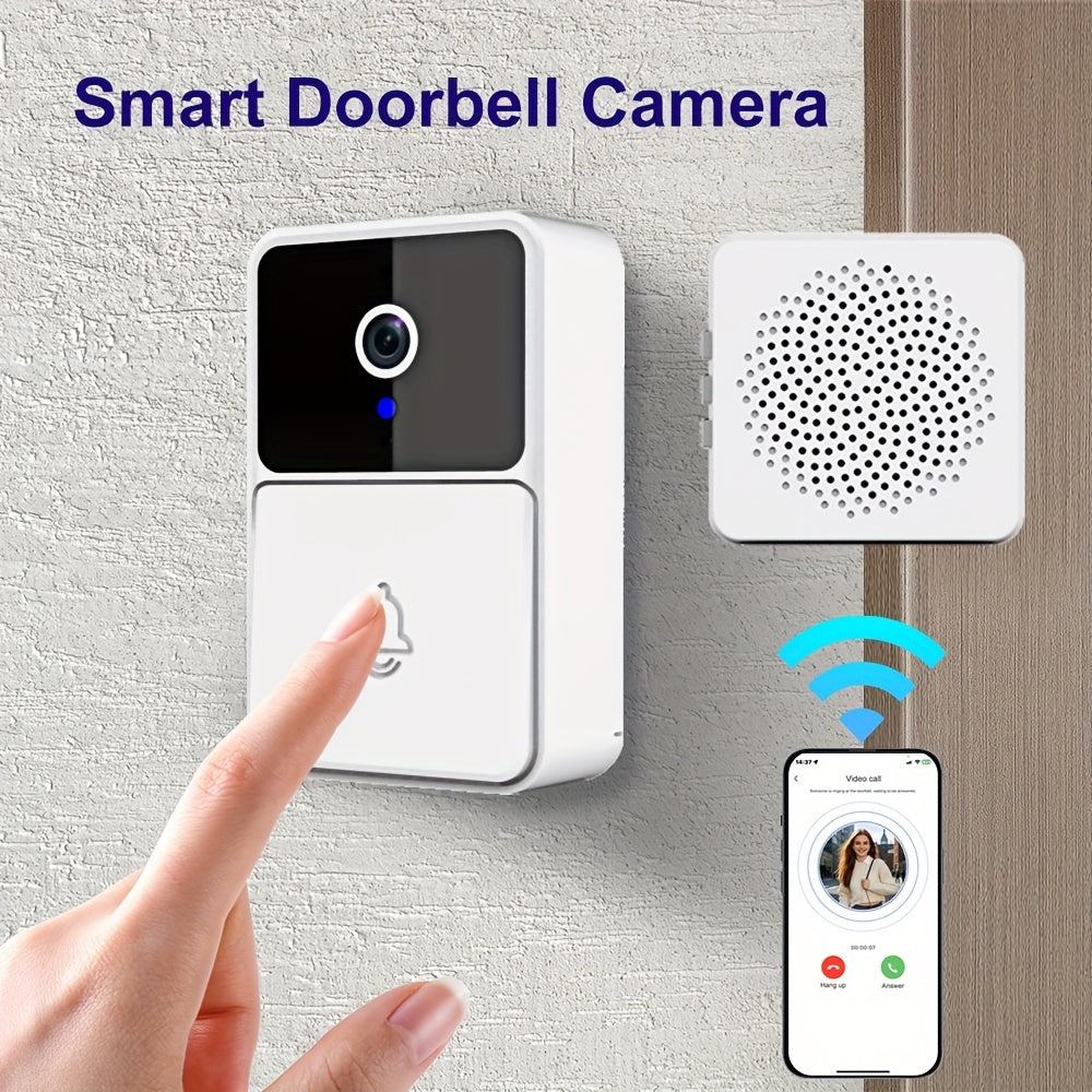 LUMIVAULT Smart Wireless Doorbell X3PRO - Triple-in-One Doorbell/Surveillance System with Night Vision, 2-Way Audio, Built-in Hotspot & Cloud/Stored Recording Suitable for Peepholes, Doorbells, Cameras