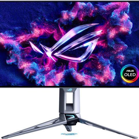ASUS ROG Swift OLED PG27AQWP-W Gaming Monitor, 27" WOLED Display, DualQHD Resolution, 540Hz Refresh Rate, 0.02ns (GtG) Response Time, FreeSync Premium Pro & G-SYNC Compatible | PG27AQWP-W