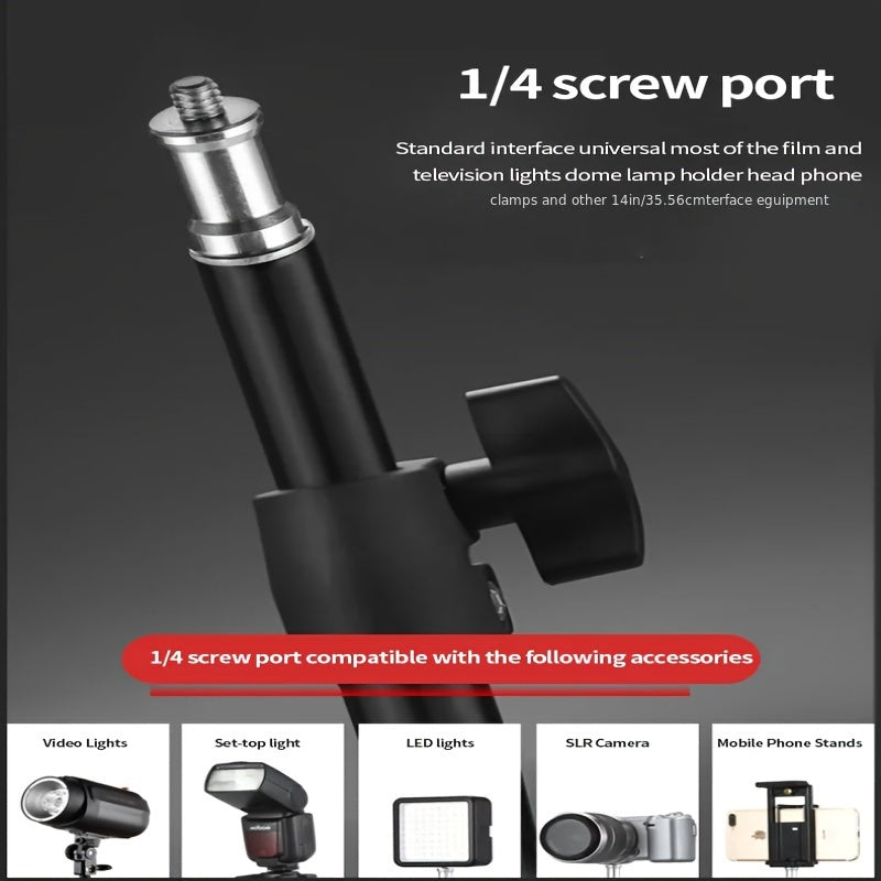 The RP01-B Is a Compact And Portable Tripod for Photography Lighting, Ideal for Use with Softboxes, Video Flashes, And Reflector Fill Lights in Photography Studios. It Works with Various Sizes of Background Stands, Including