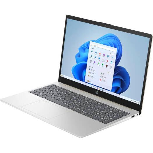 HP 15-fd0250wm Laptop, 15.6" FHD Display, Intel Core i5-1334U Processor, 8GB RAM, 512GB SSD, Intel Iris Xe Graphics, English Keyboard, Windows 11 Home, Natural Silver | BY0S6UA