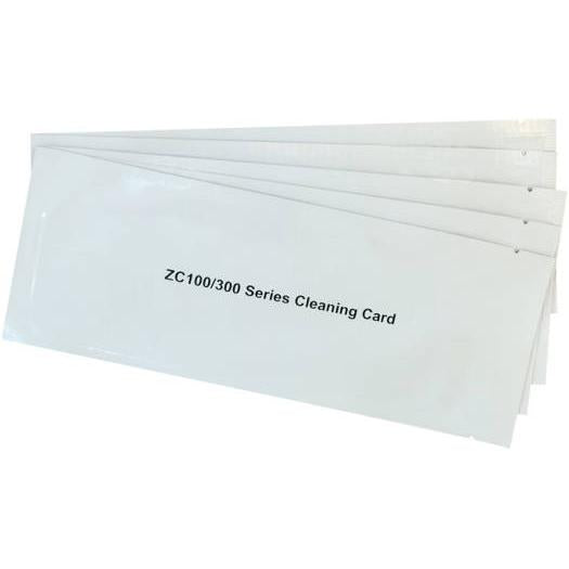 Zebra Cleaning Card Kit, For ZC100 and ZC300, Max Card Supported 5000 Images, Maintain Printer Performance & Reliability, White | 105999-311