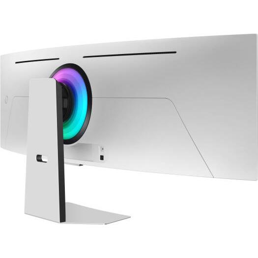 SAMSUNG Odyssey G95SD G9 Gaming Curved Smart Monitor, 49" OLED Display, DQHD Resolution, 240Hz Refresh Rate, 0.03 (GtG) Response Time, FreeSync Premium Pro & G-Sync, White | LS49DG952SMXUE