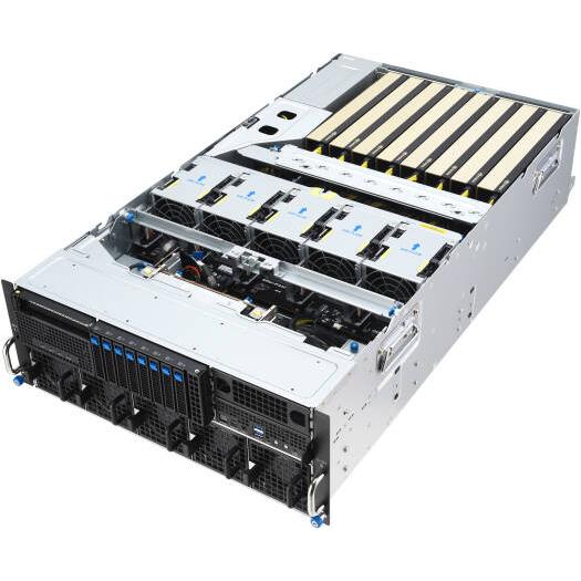 AI PRO AMD EPYC 4U Server - 2 EPYC 9655 (96C/192T), 8 NVIDIA RTX Pro 6000 Blackwell 96GB, 1TB DDR5 RAM, 4TB NVMe Gen5 + 15TB SAS SSD, 4 3200W PSU, Dual 10GbE LAN
