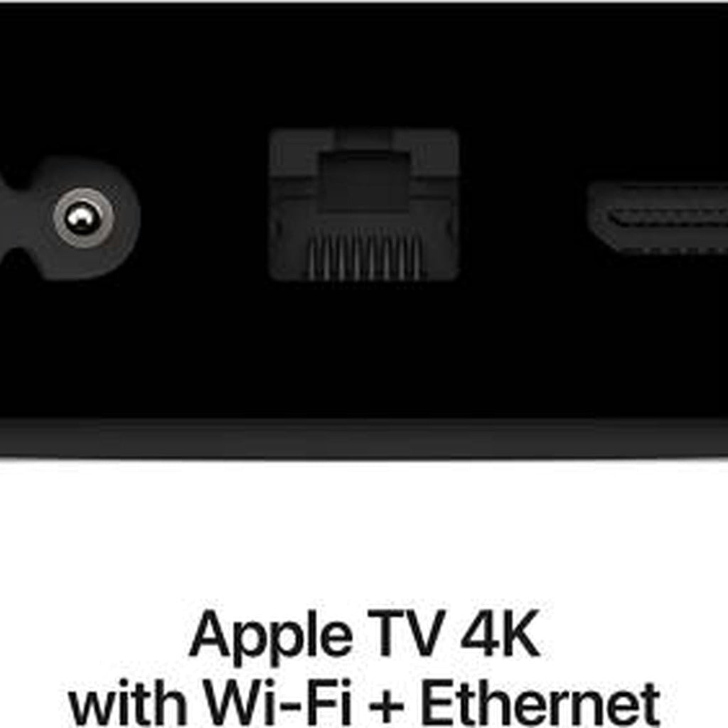 Apple TV 4K 2022, Stream TV/Movies over WiFi/ Ethernet, A15 Bionic, 128GB Storage, Up to 4K with Dolby Vision & HDR10+, Works with Thread Mesh Networks, Apple TV+, Netflix, Live TV, Black | MN893LL/A