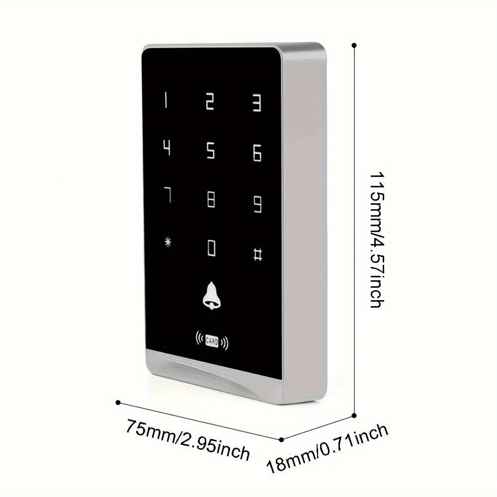 KaisoTech Commercial Door Access Control: 1600 User Swipe/Password Door Lock with ID Card Reader and Doorbell