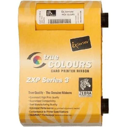 Zebra 800033-840 True Colours iX Series YMCKO Color Ribbon for ZXP Series 3 Card Printers. 200 Prints | 800033-840