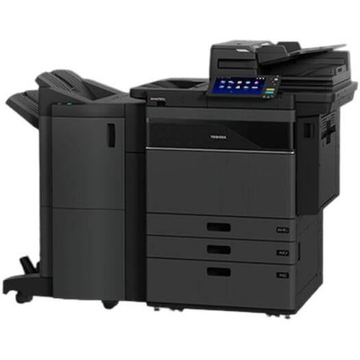 Toshiba e-Studio6526AC Colour Multifunction Printer, Up to 65 PPM Print Speed, 10.1" LCD Colour Touch-Screen, 600x600 DPI Colour Resolution, 3520 Max Paper Sheets Capacity, Black | e-Studio6526AC