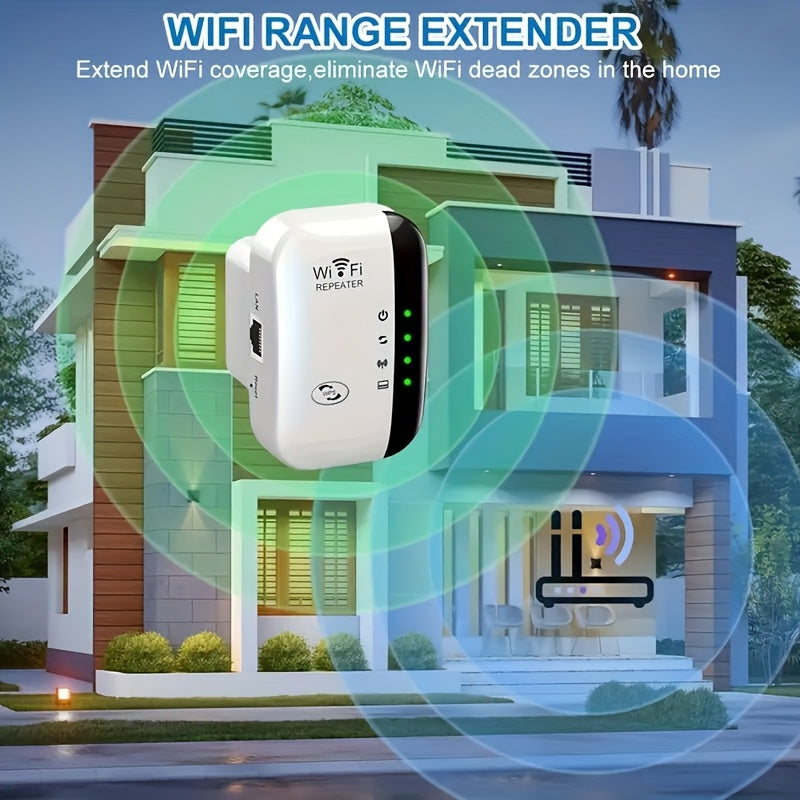Wireless Extender Repeater | OURLIFE Home Network Signal Booster - Enhances WiFi Coverage and Performance, 2.4 GHz Single Band, Power Supply 220V-240V