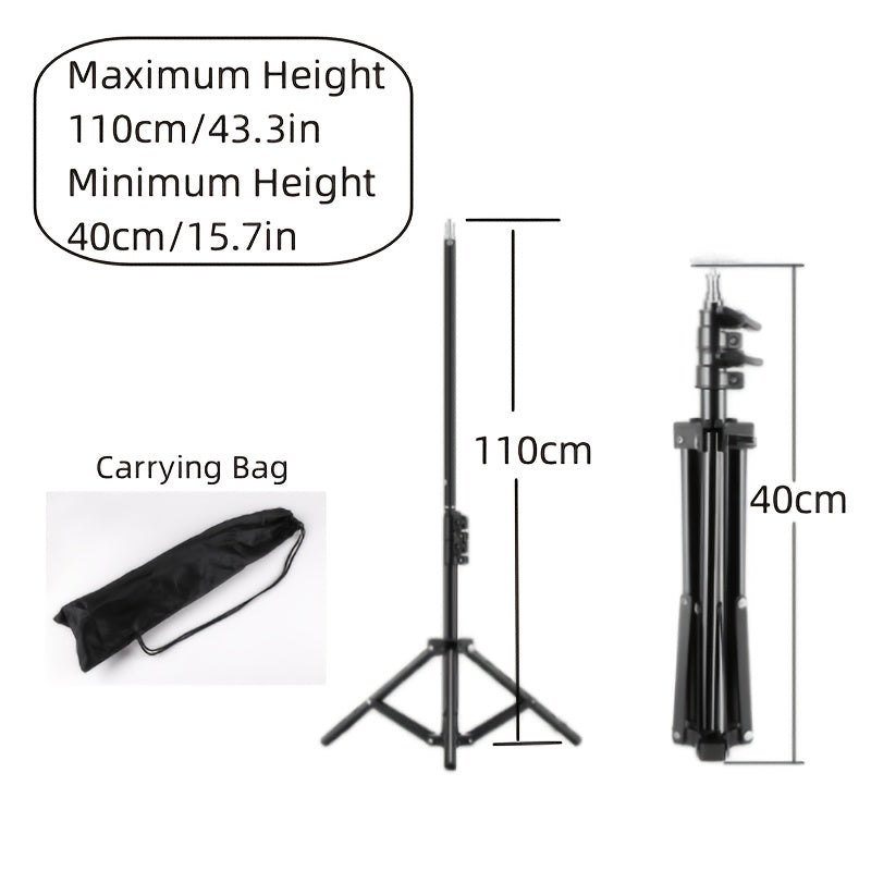 The RP01-B Is a Compact And Portable Tripod for Photography Lighting, Ideal for Use with Softboxes, Video Flashes, And Reflector Fill Lights in Photography Studios. It Works with Various Sizes of Background Stands, Including