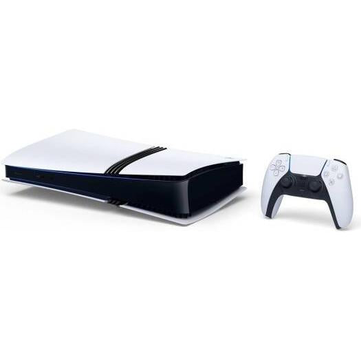 Sony PlayStation 5 Pro Console, Up to 120fps With 120Hz Output, Support 8K Output, 8x Zen 2 Cores at 3.85GHz CPU, Custom RNDA 3 (TBC), 16GB RAM, Custom 2TB SSD, International Version, White | PS5-Pro