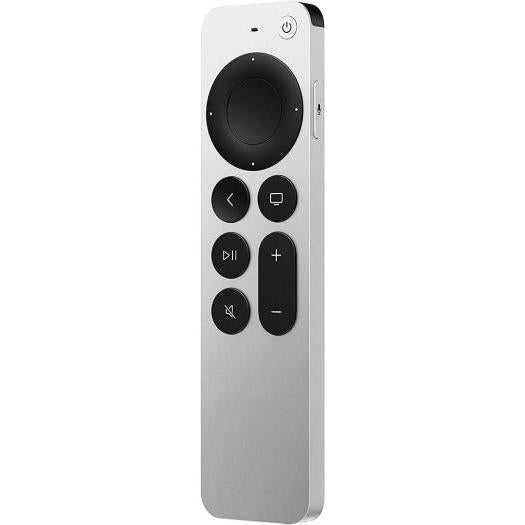 Apple TV Siri Remote 3rd Generation, Touch-Sensitive Circular Clickpad, Siri Button for Voice Control, USB-C Charging Port, Compatible with Apple TV 4K, Silver | MNC73AM/A