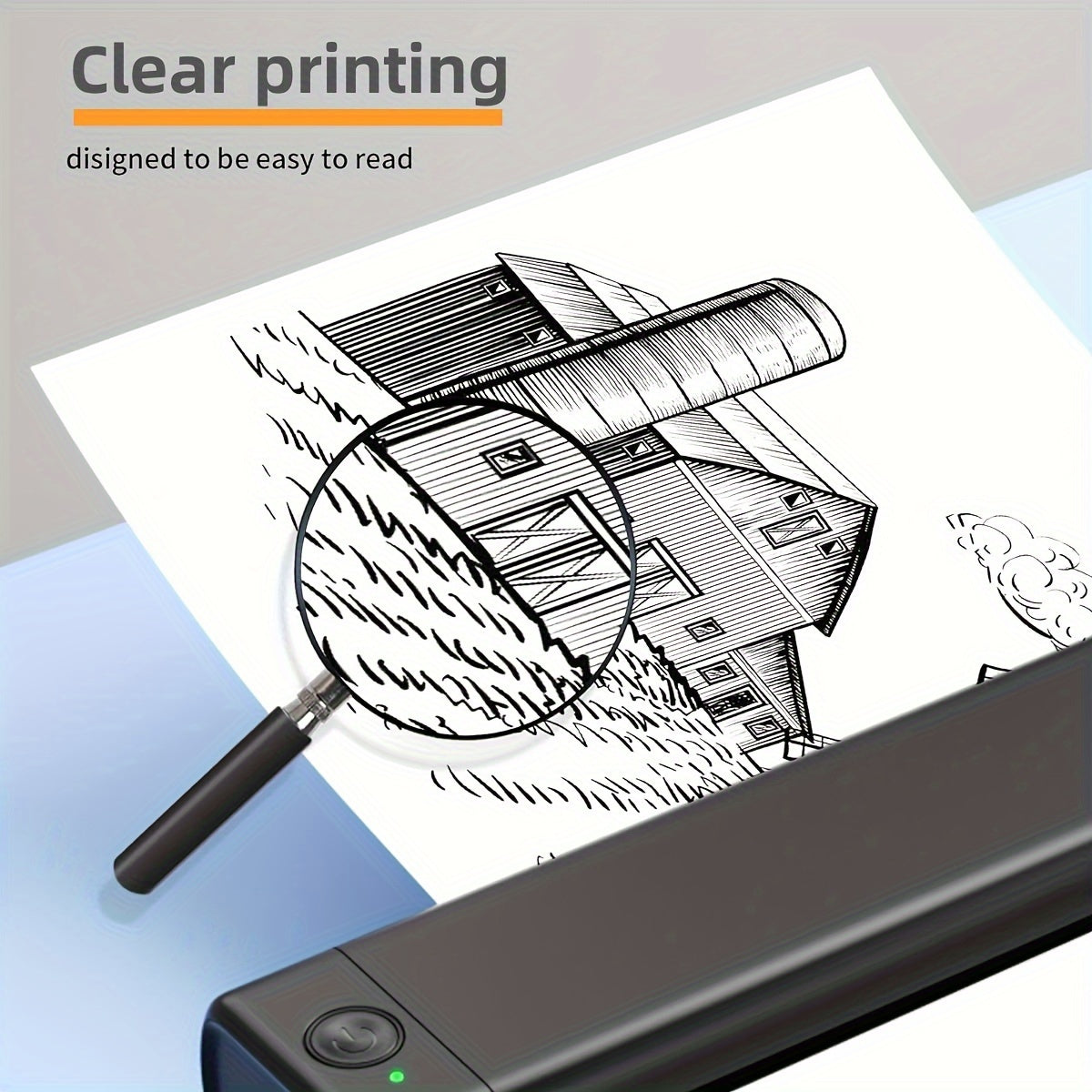 100 Sheets Thermal Printer Paper,A4 Letter,Folded, Continuous, Perforated, Quick  for Pen,Compatible with ITP01/A40/M08F/MT800 Portable Thermal Printer