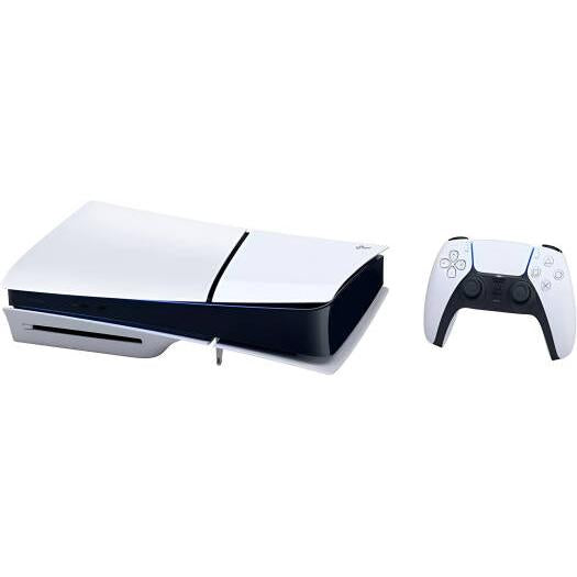 Sony PlayStation 5 Slim Standard Edition Console, Detachable Disk Drive, Support 4K @ 120Hz, x86-64-AMD Ryzen Processor, AMD Radeon RDNA 2 GPU, 16GB RAM, 1TB SSD Storage, INTL Ver, White | CFI-2000