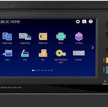 Toshiba e-Studio6526AC Colour Multifunction Printer, Up to 65 PPM Print Speed, 10.1" LCD Colour Touch-Screen, 600x600 DPI Colour Resolution, 3520 Max Paper Sheets Capacity, Black | e-Studio6526AC