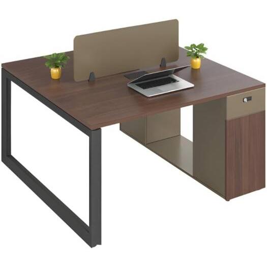 Neo Front DG-DW1001 Workstation 1 Meter, 2-Seater Face-to-Face Office Workstation with Partition & Flexible Drawer, Double Work Desk for Office, 1000x1000x750mm | DG-DW1001