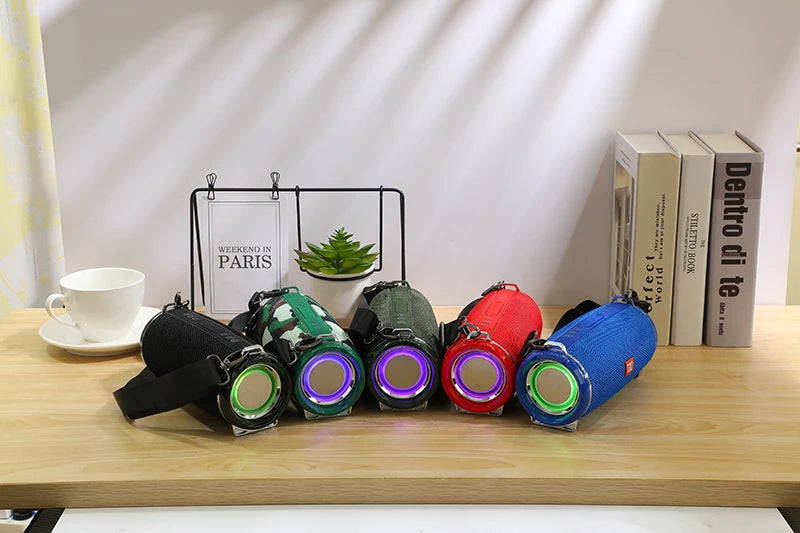 50W de alta potência caixa de som Bluetooth Speaker Outdoor IPX6 Coluna Sem Fio Impermeável Portátil super básico partido áudio 3D alto-falantes estéreo para pc Centro de Música Subwoofer FM TF cartão USB TG187