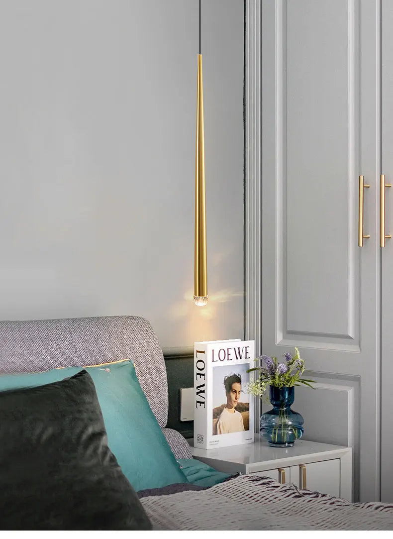 Quarto lustre de cabeceira luz luxo pós-moderno minimalista nordic net vermelho bar restaurante iluminação longa linha pequeno lustre