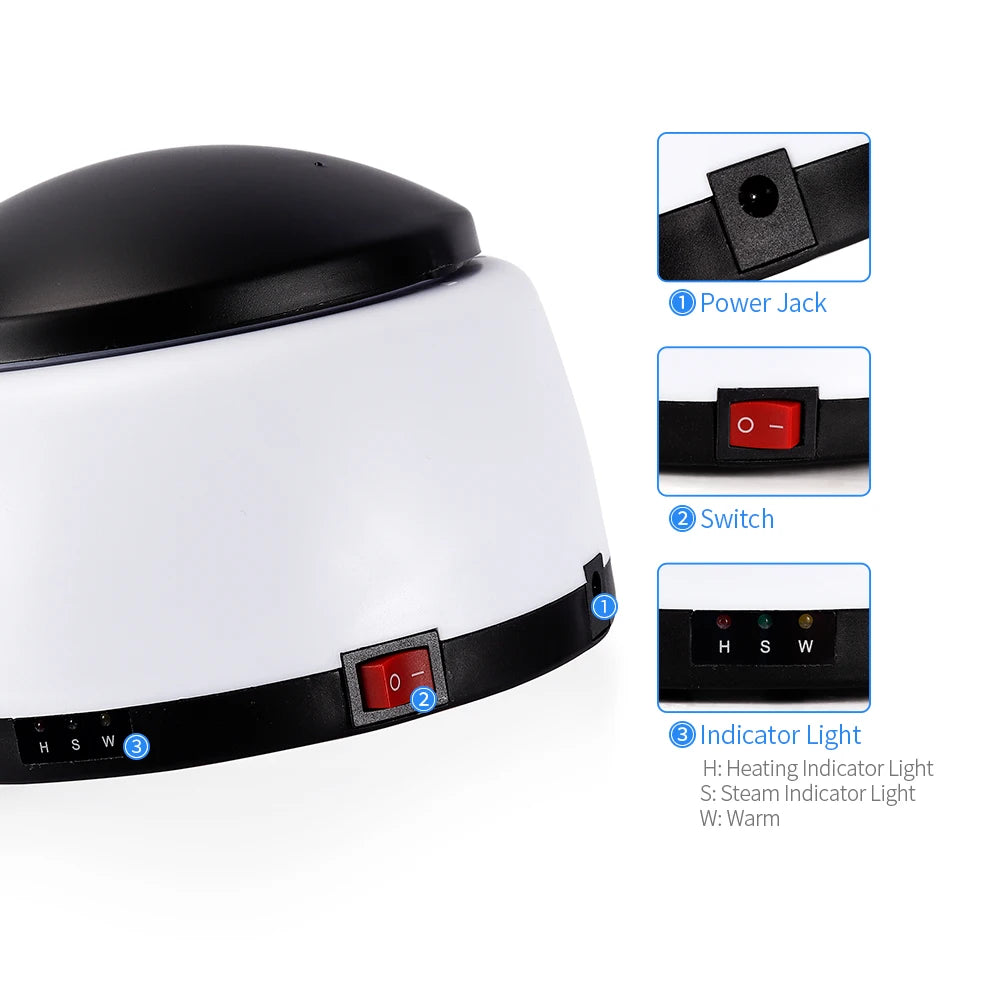 36w vapor polonês unha gel remoção acetona embeber fora gel polonês removedor máquina 5 minutos vapor elétrico uv gel polimento ferramentas