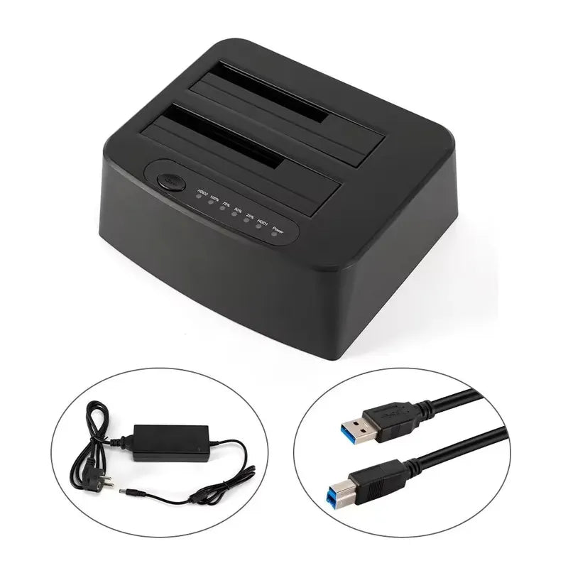 Hot Sale 2.5"/3.5" SATA HDD/SSD Hard Drive Clone Docking Station