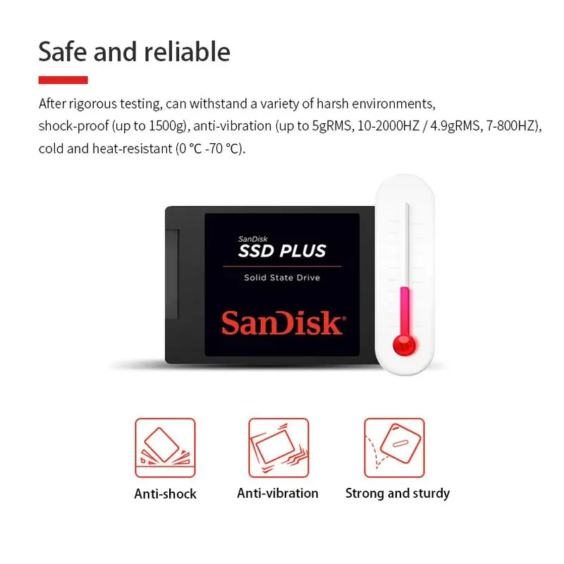 Sandisk SSD Plus 480GB 240GB 1TB 2TB SATA III 2.5" laptop notebook solid state disk HDD Internal Solid State Hard Drive Disk PC