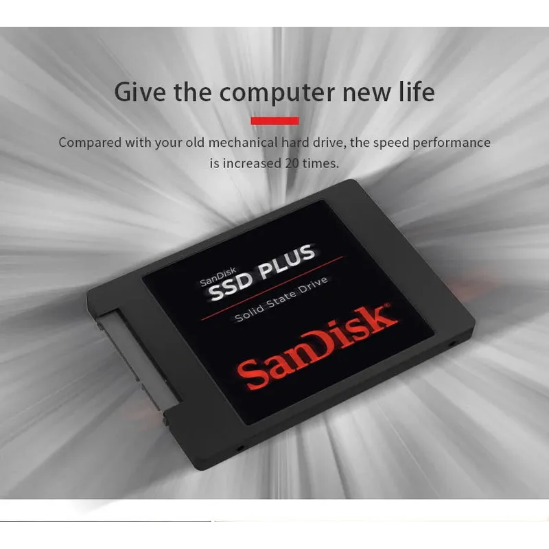 Sandisk SSD Plus 480GB 240GB 1TB 2TB SATA III 2.5" laptop notebook solid state disk HDD Internal Solid State Hard Drive Disk PC