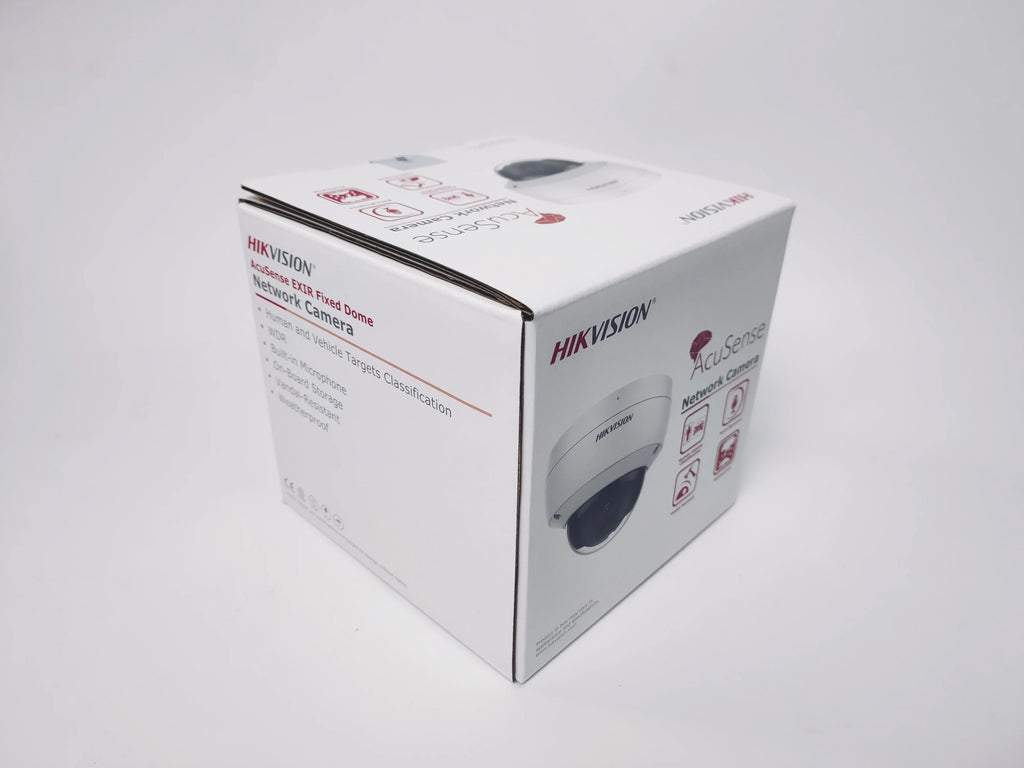Hikvision original 8mp DS-2CD2183G2-IU acusense 4k wdr ip ir poe segurança dome rede vandal câmera de vigilância microfone embutido