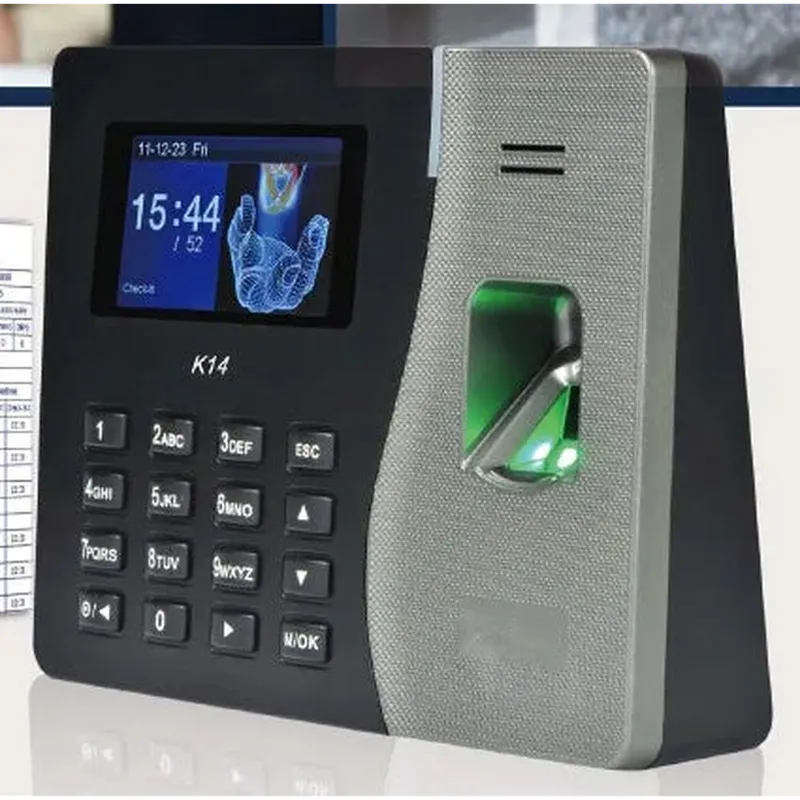 HFSecurity HF K14 China Manufacturer Digital Fingerprint Time Recording for Small Chain Stores Free SDK