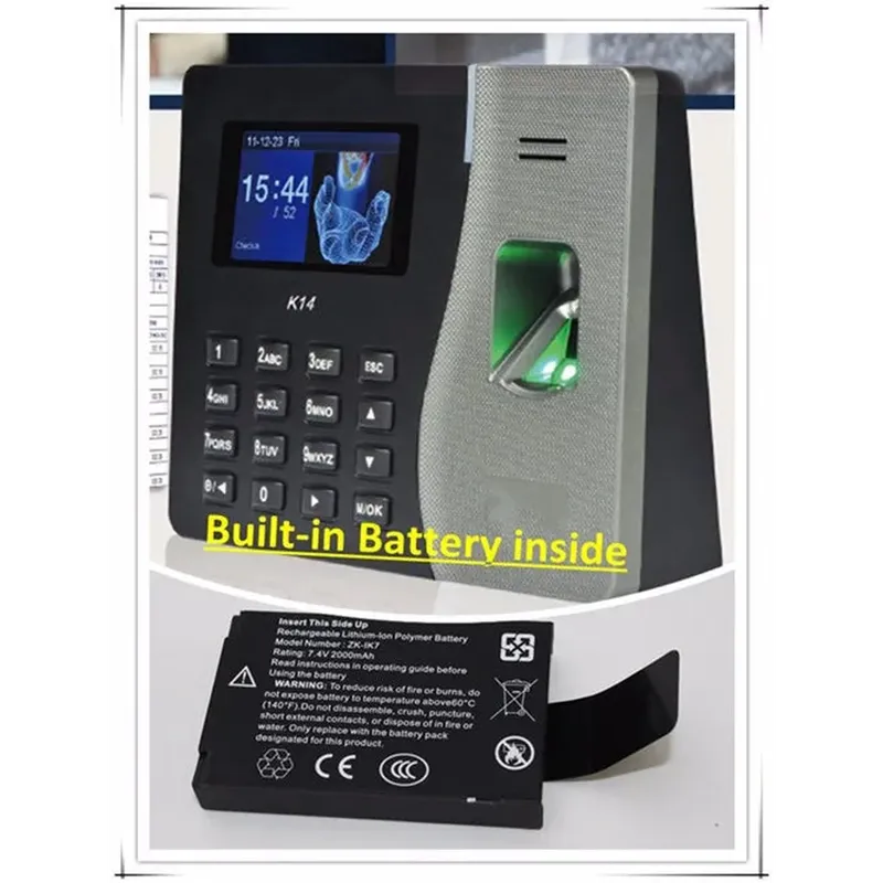 HFSecurity HF K14 China Manufacturer Digital Fingerprint Time Recording for Small Chain Stores Free SDK