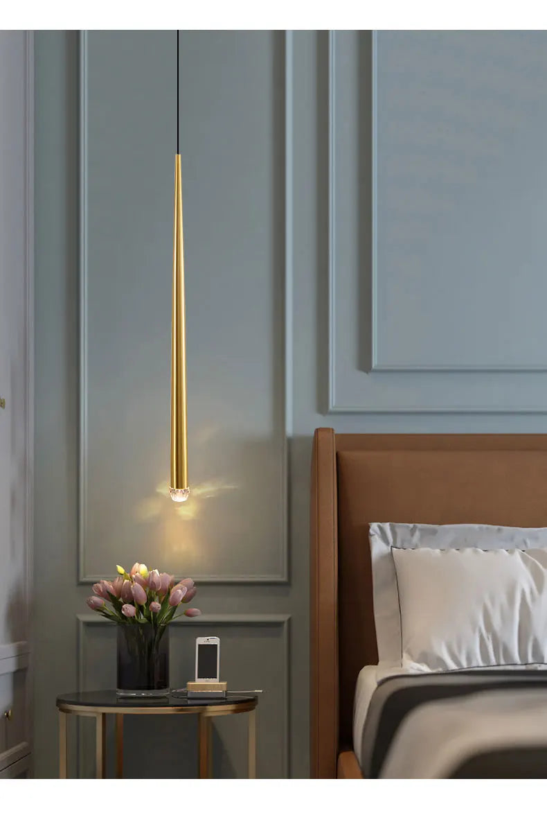 Quarto lustre de cabeceira luz luxo pós-moderno minimalista nordic net vermelho bar restaurante iluminação longa linha pequeno lustre