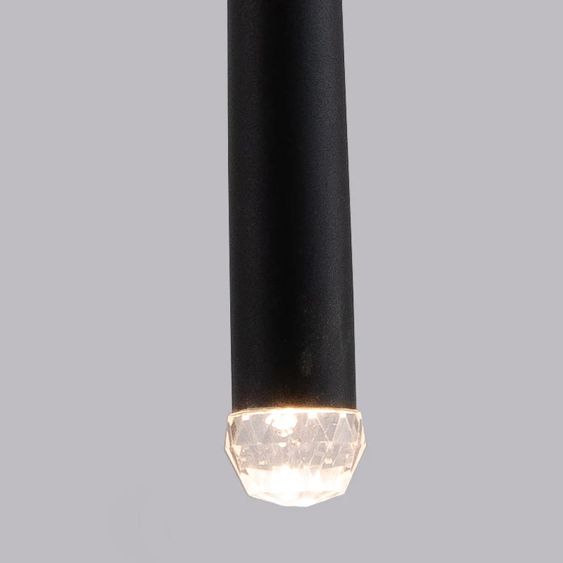 Quarto lustre de cabeceira luz luxo pós-moderno minimalista nordic net vermelho bar restaurante iluminação longa linha pequeno lustre