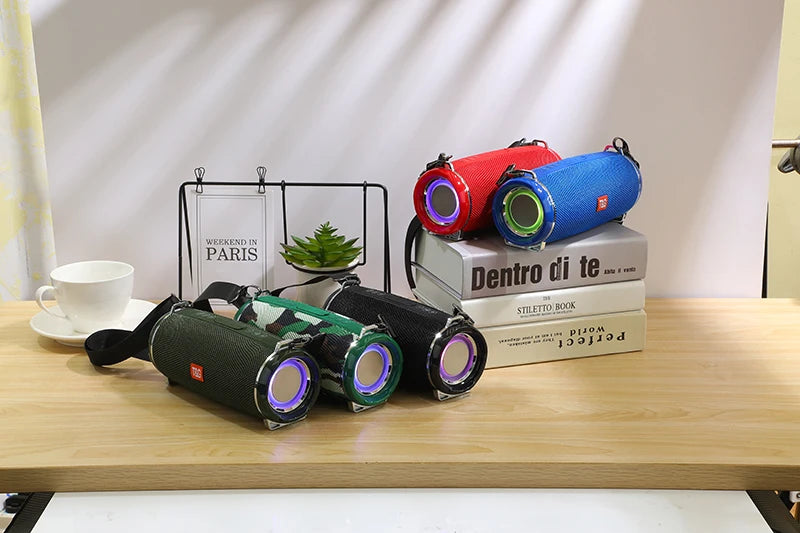 50W de alta potência caixa de som Bluetooth Speaker Outdoor IPX6 Coluna Sem Fio Impermeável Portátil super básico partido áudio 3D alto-falantes estéreo para pc Centro de Música Subwoofer FM TF cartão USB TG187