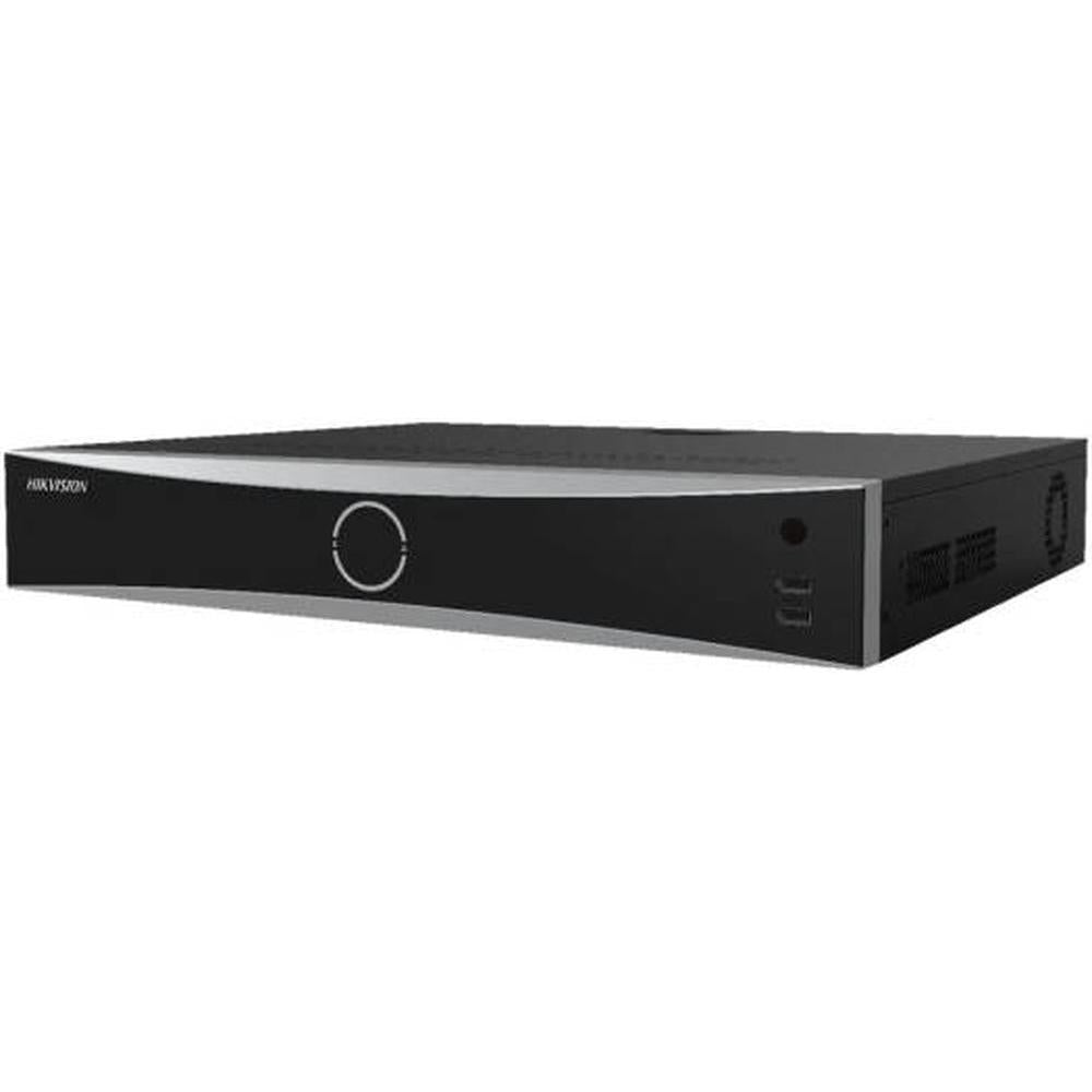 Hikvision 32-ch 1.5U K Series AcuSense 4K NVR, Up to 32-ch IP Camera Inputs, Up to 2-ch@12 MP or 3-ch@8 MP, Up to 256 Mbps Bandwidth, 4 SATA Interfaces, Up to 10 TB Capacity, Black | DS-7732NXI-K4