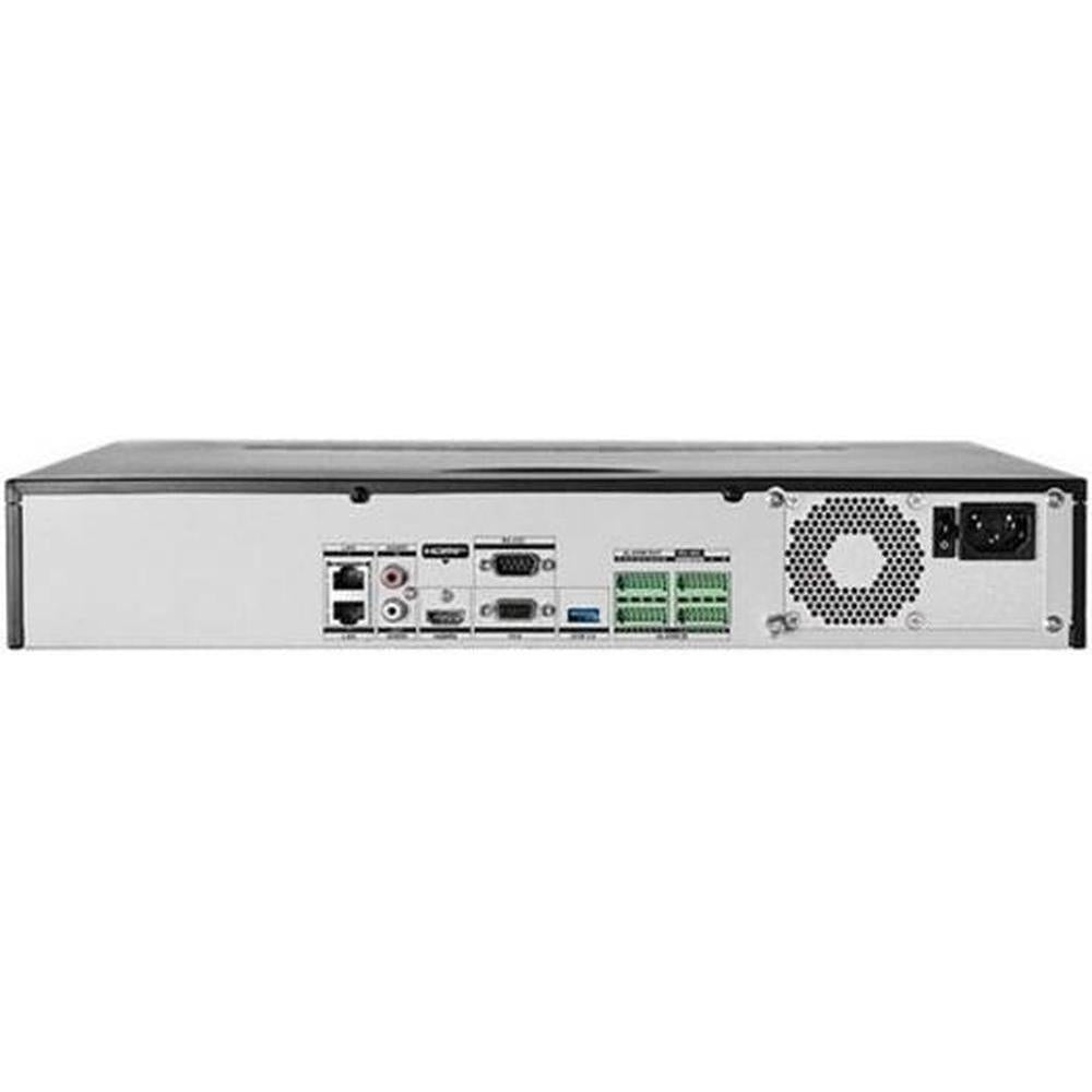 Hikvision 32-ch 1.5U K Series AcuSense 4K NVR, Up to 32-ch IP Camera Inputs, Up to 2-ch@12 MP or 3-ch@8 MP, Up to 256 Mbps Bandwidth, 4 SATA Interfaces, Up to 10 TB Capacity, Black | DS-7732NXI-K4
