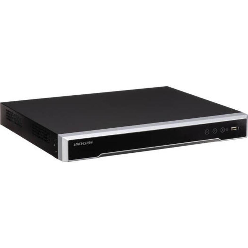 Hikvision 8-ch 1U 8 PoE 8K NVR, Up to 8-ch IP Camera Inputs & 8-ch@8 MP Decoding, 128 Mbps Bandwidth, H.265+, 2 SATA, RJ-45 Ethernet, HDMI /VGA, USB 2.0 / USB 3.0, Black | DS-7608NI-M2/8P