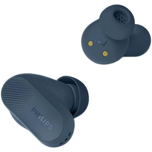 Philips 3000 Series True Wireless Earbud, 10mm Dynamic Drivers, Adaptive Noise Canceling Pro, Dual Mic Noise Reduction, Bluetooth 5.3, 24 Hours Playtime, IPX4 Rating, Blue | TAT3509BL/97